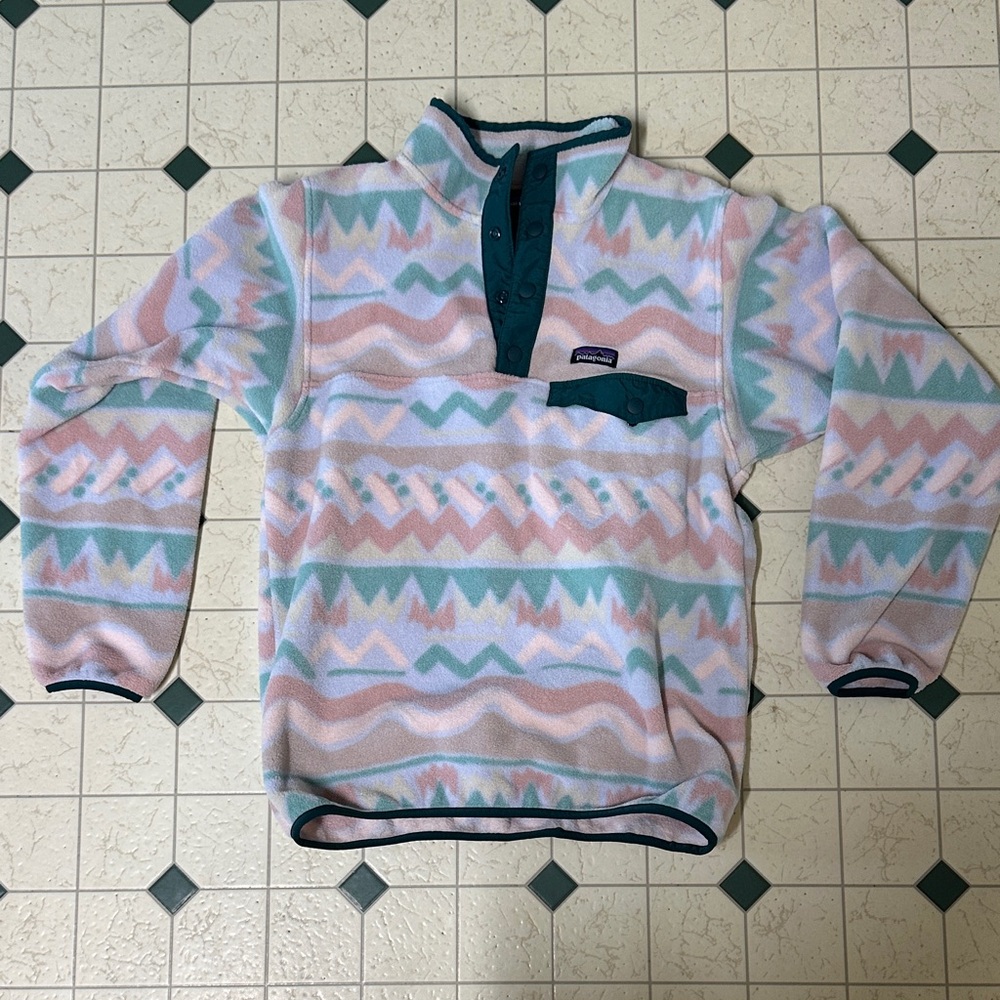 Patagonia Multicolor Chevron Fleece Pullover